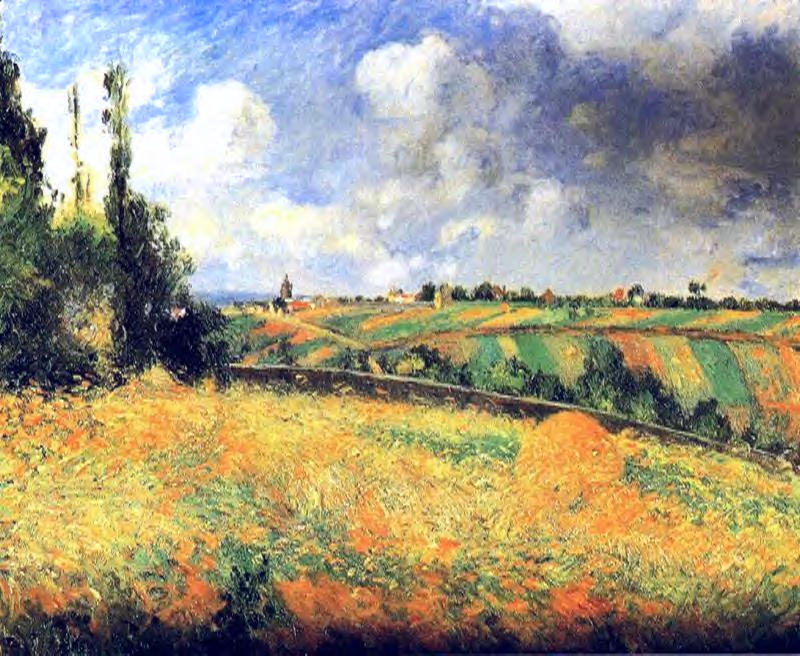 Fields - Camille Pissarro Tablo