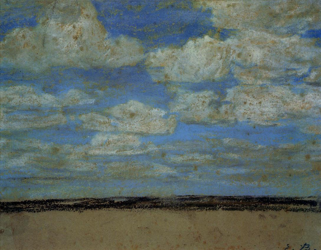 Fine Weather on the Estuary (1857) - Eugène Boudin Tablo