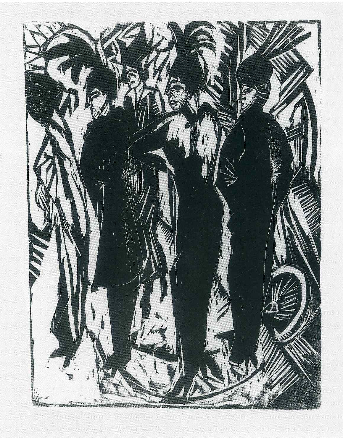 Five Women on the Street (1914) - Ernst Ludwig Kirchner Tablo