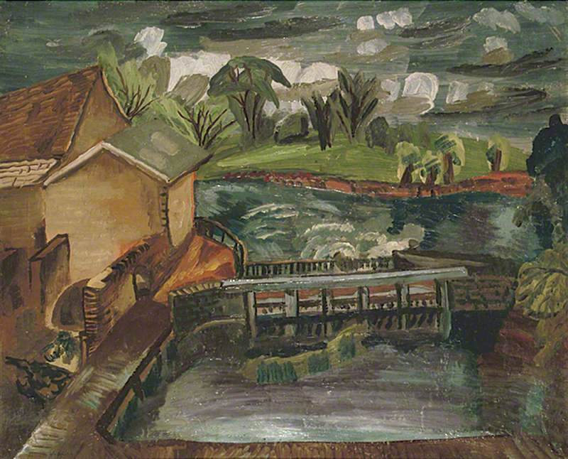 Flatford Mill, Suffolk - Frances Hodgkins Tablo