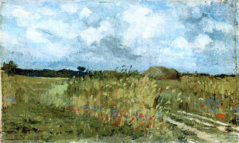 Flowering field (1879) - Ion Andreescu Tablo