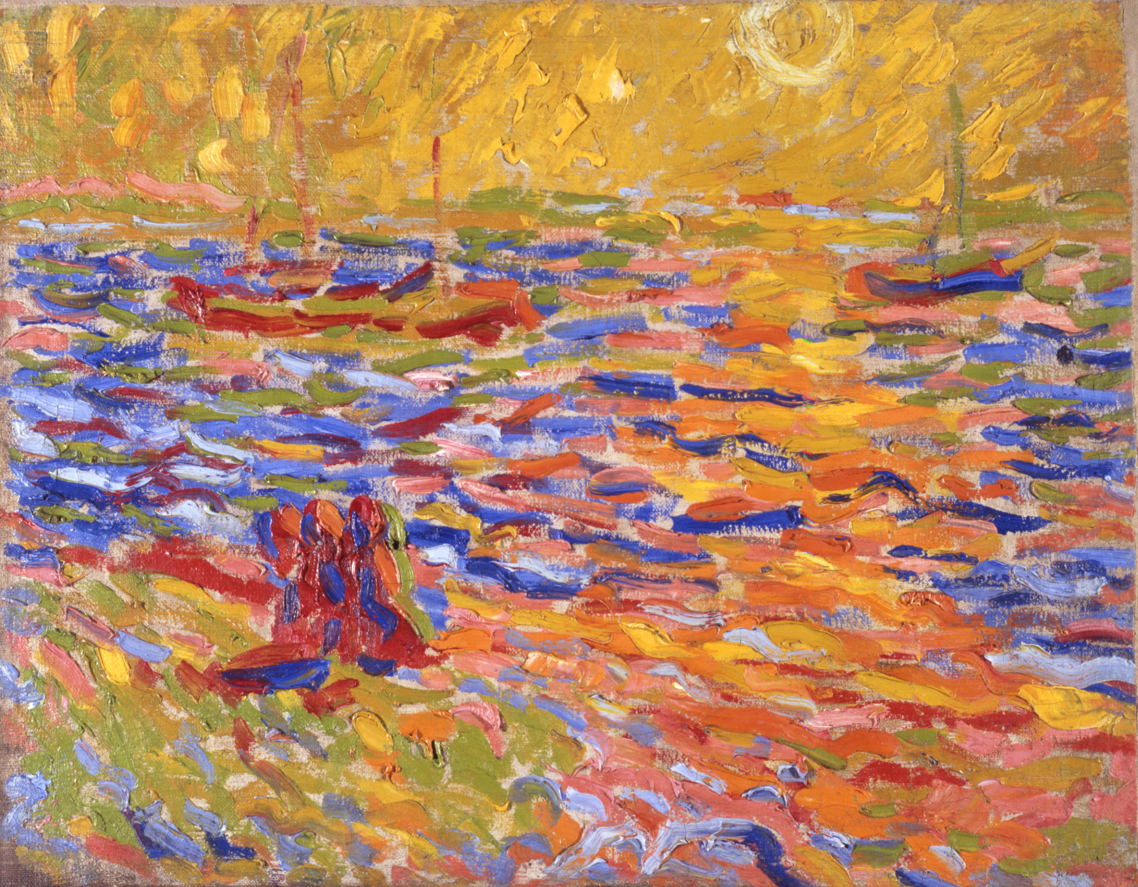 Flusslandschaft (1907) - Max Pechstein Tablo