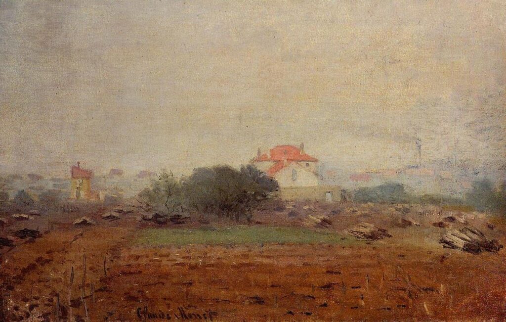 Fog (1872) - Claude Monet Tablo