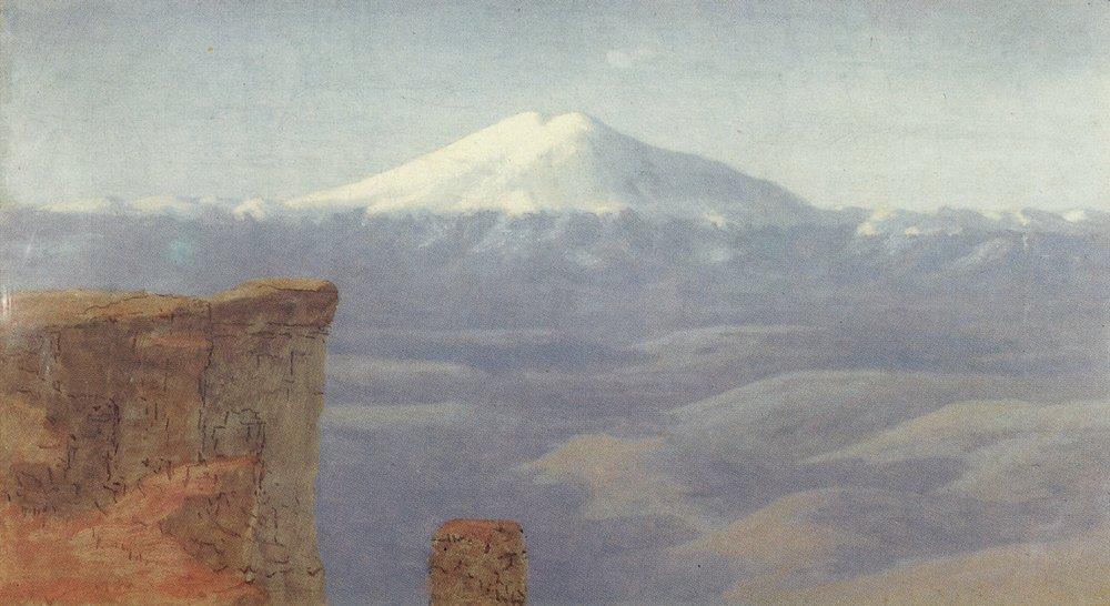 Fog in the mountains. Caucasus (1908) - Arkhip Kuindzhi Tablo