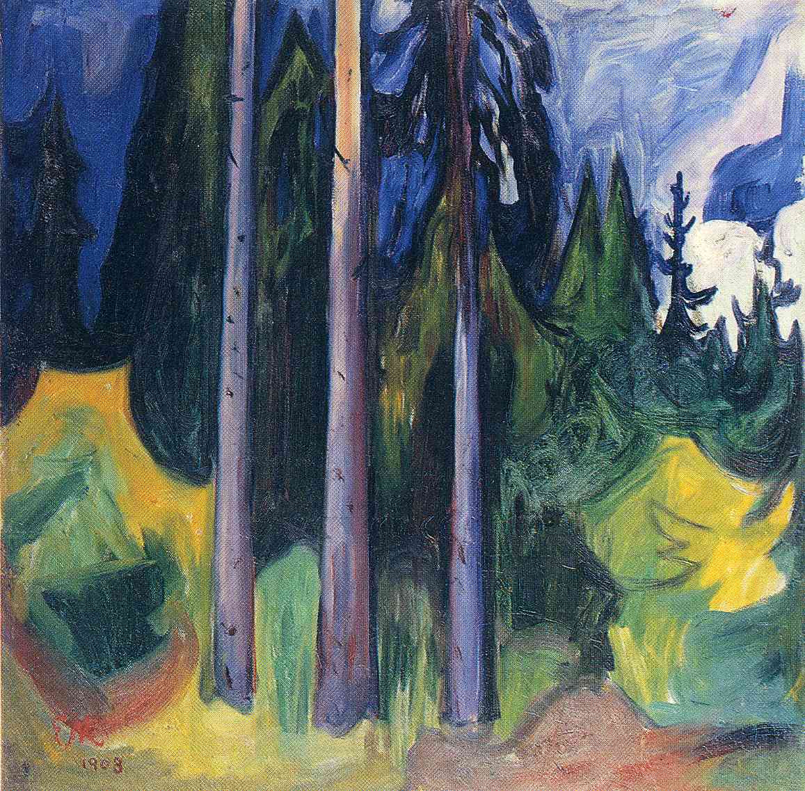 Forest (1903) - Edvard Munch Tablo