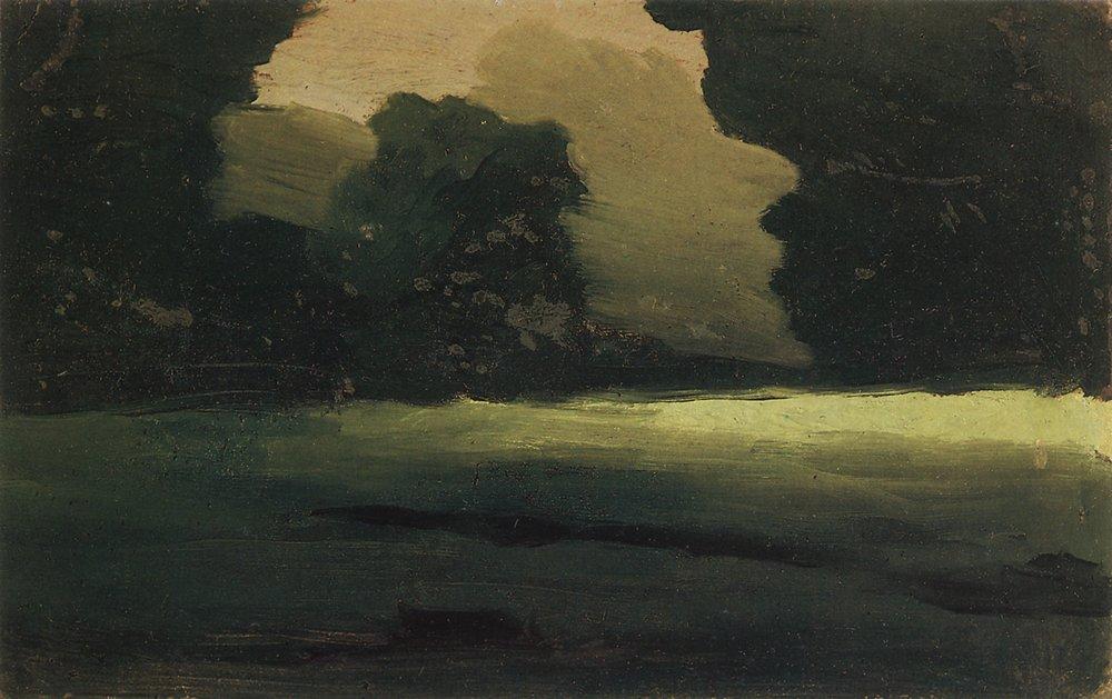 Forest Glade. Fog (1908) - Arkhip Kuindzhi Tablo