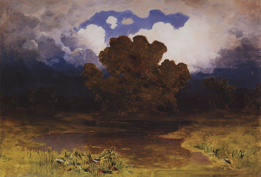 Forest Lake. Cloud (1890) - Arkhip Kuindzhi Tablo