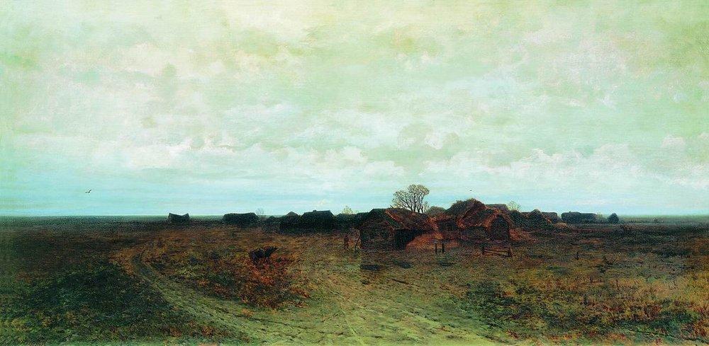 Forgotten Village (1874) - Arkhip Kuindzhi Tablo