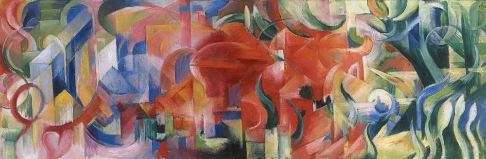 Forms at Play (Playing Forms) (1914) - Franz Marc Tablo