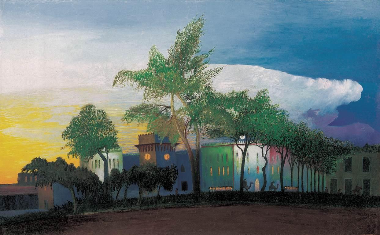 Fortress with Arabs Riding Camels - Tivadar Kosztka Csontváry Tablo