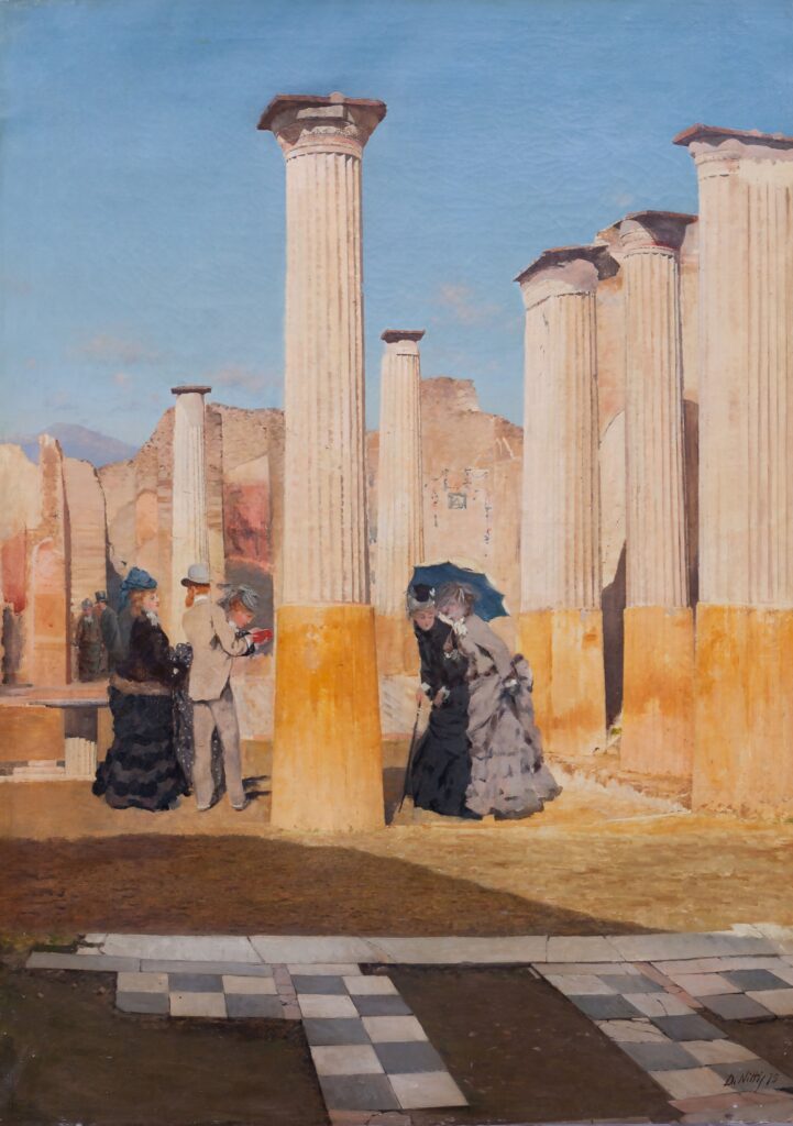 Forum in Pompeii (1875) - Giuseppe De Nittis Tablo
