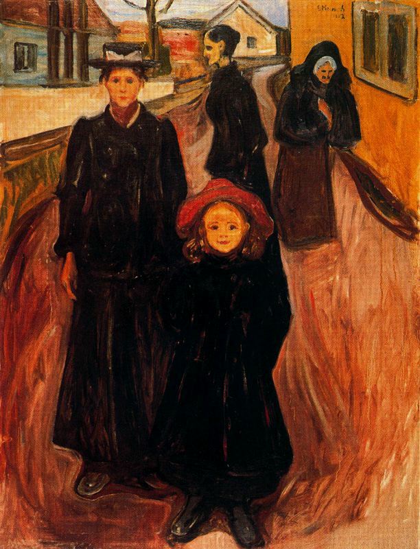 Four Ages in Life (1902) - Edvard Munch Tablo