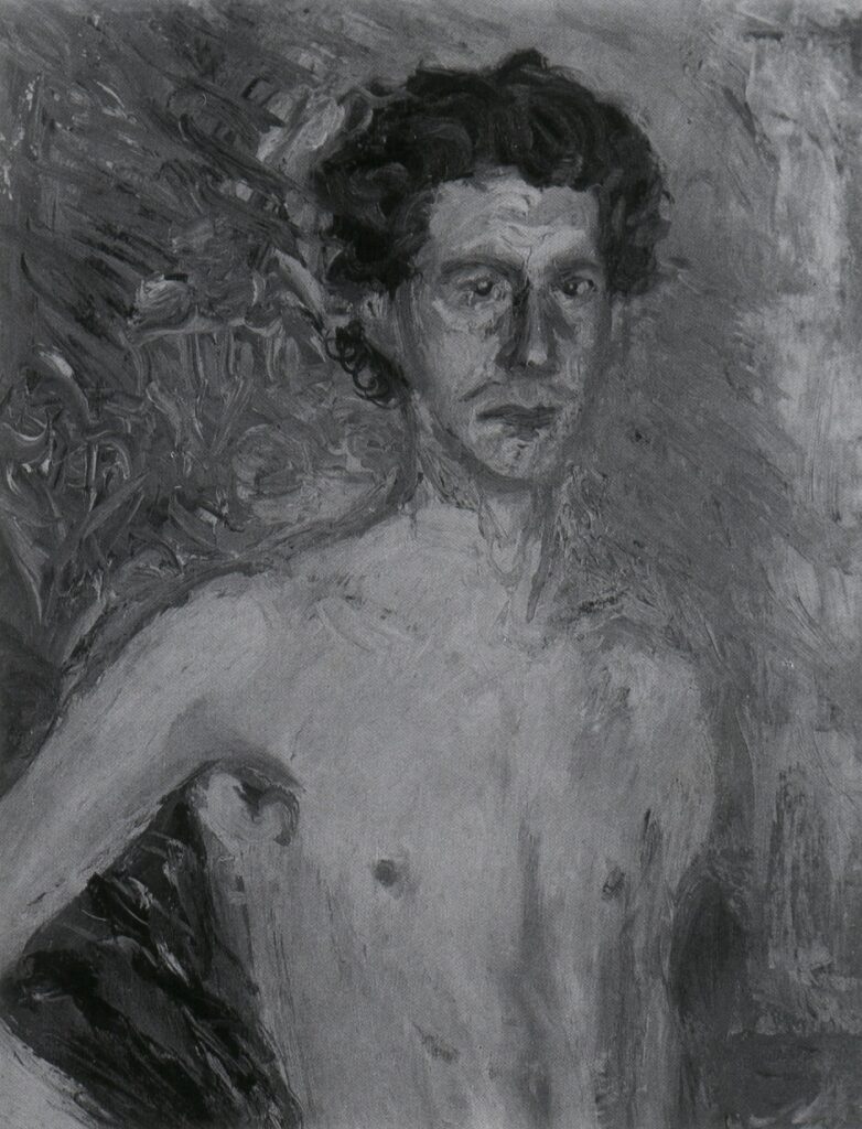 Fragment of a Self Portrait (1908) - Richard Gerstl Tablo