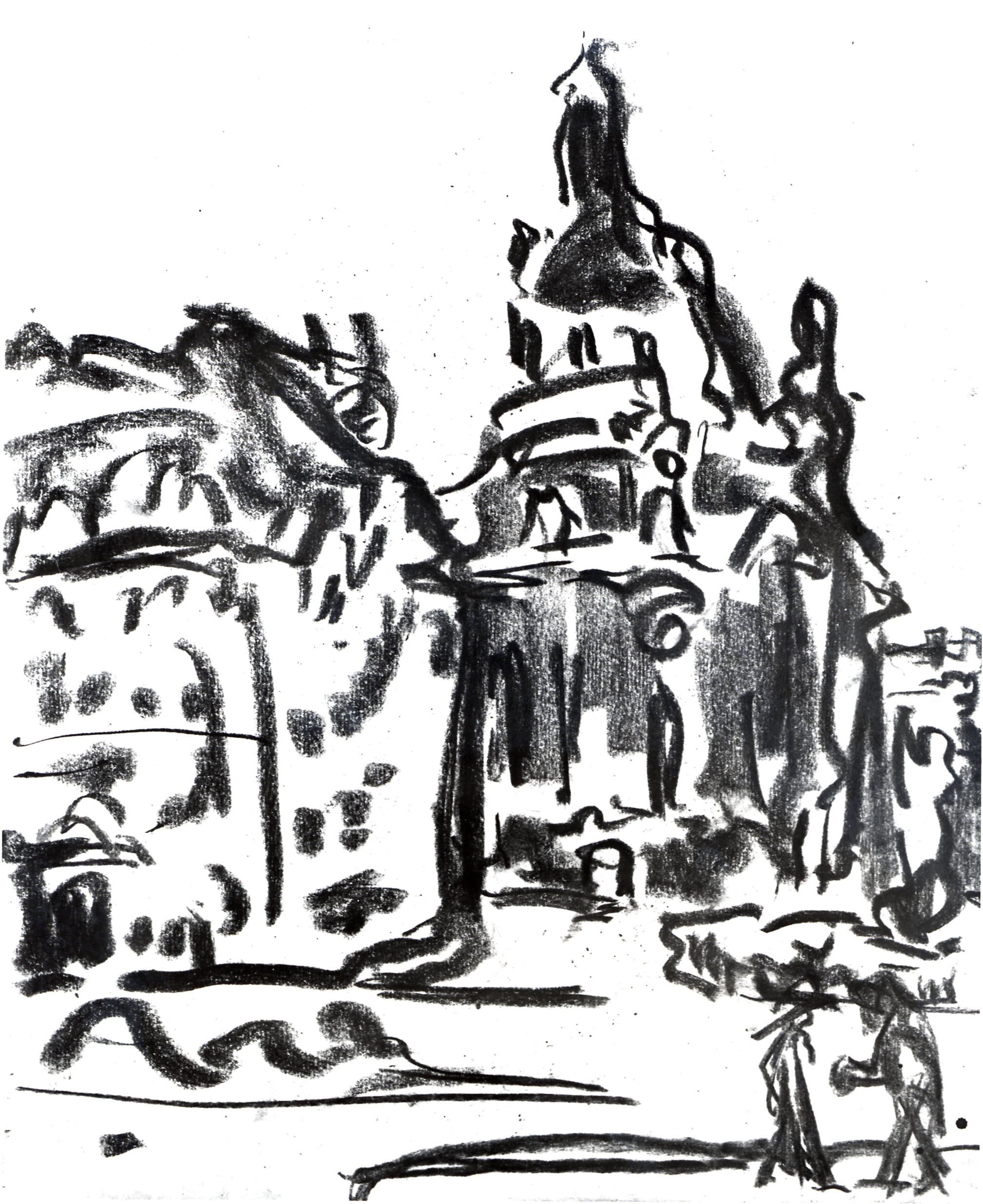 Frauenkirche (1908) - Ernst Ludwig Kirchner Tablo