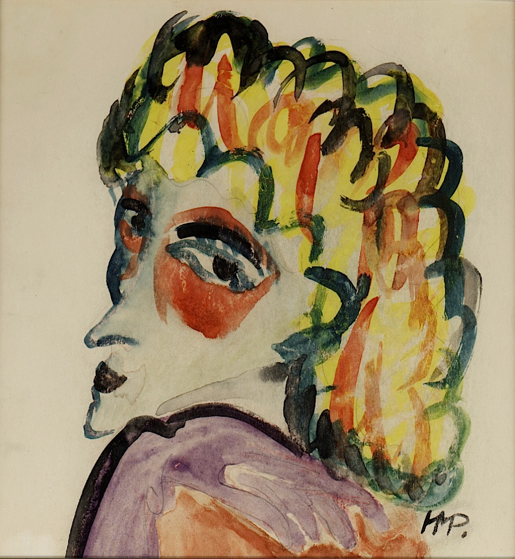 Fraukopf (1911) - Max Pechstein Tablo