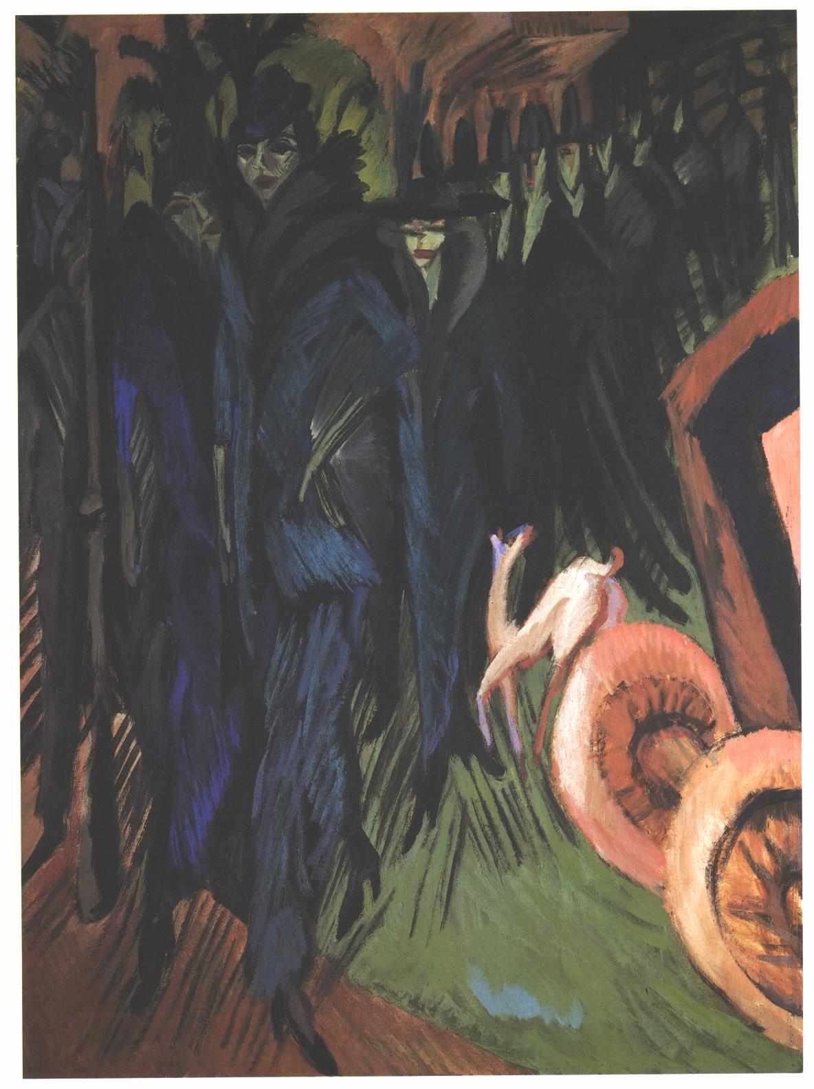 Friedrichstrasse, Berlin - Ernst Ludwig Kirchner Tablo