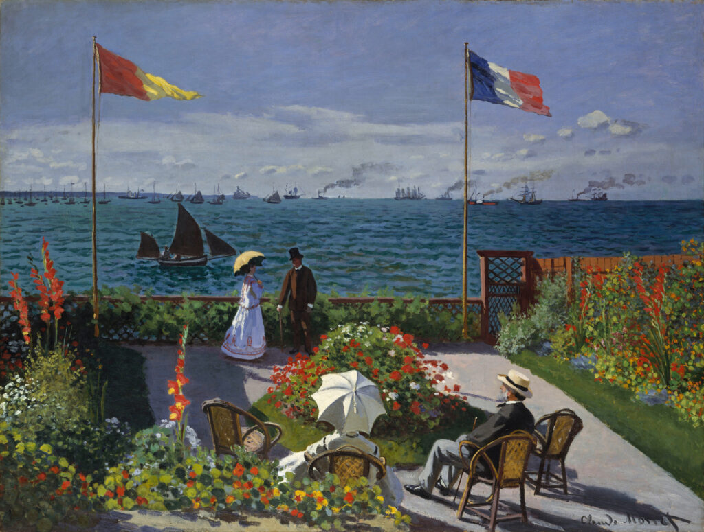 Garden at Sainte Adresse (1867) - Claude Monet Tablo