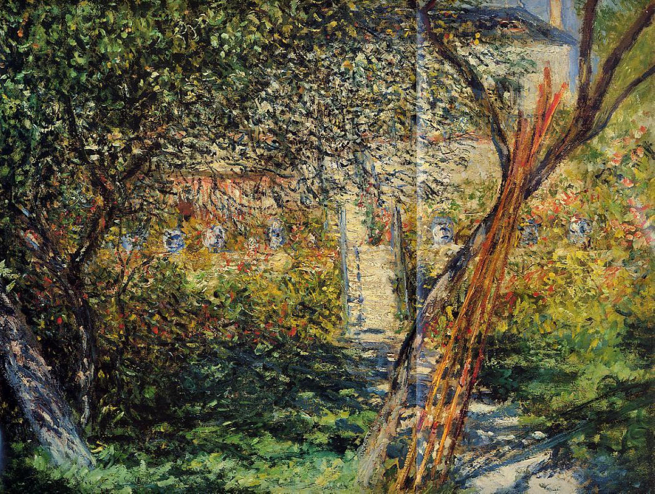 Garden at Vetheuil (1881) - Claude Monet Tablo