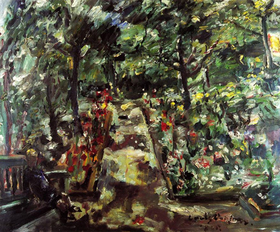 Garden in the West End of Berlin (1925) - Lovis Corinth Tablo