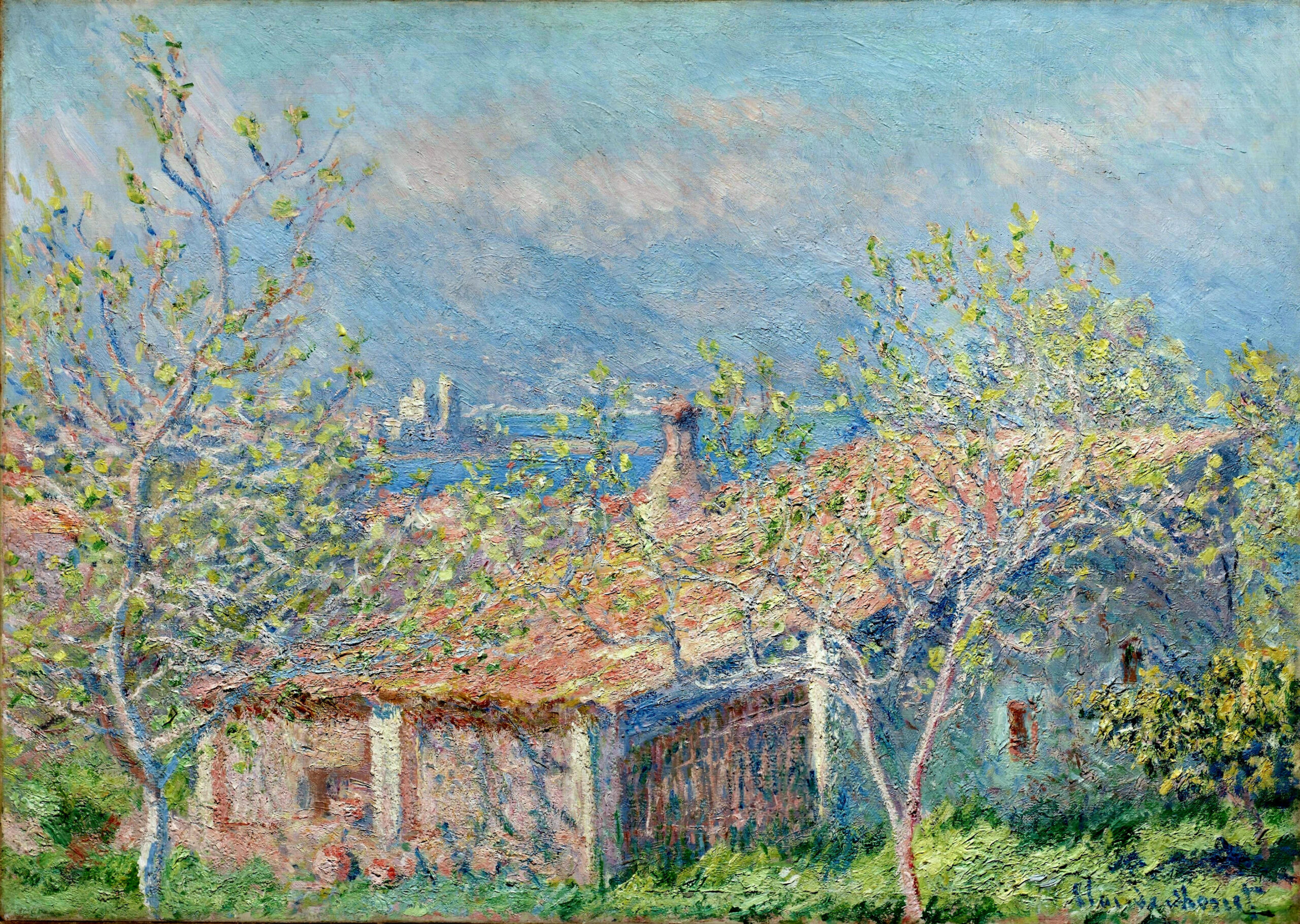 Gardener's House at Antibes (1888) - Claude Monet Tablo