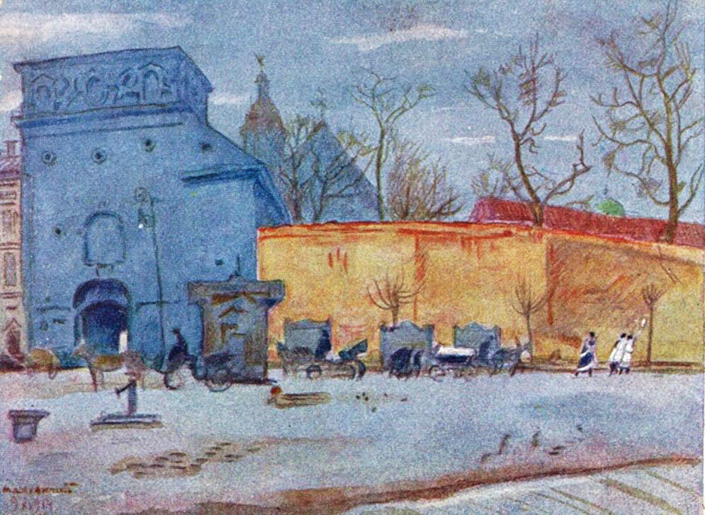 Gate of Dawn (1905) - Mstislav Dobuzhinsky Tablo