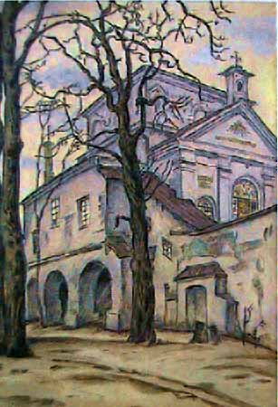 Gates of Dawn (1914) - Mstislav Dobuzhinsky Tablo