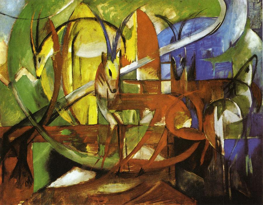 Gazelles (1913) - Franz Marc Tablo