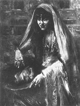 Gertrud Eysoldt as Salome (1903) - Lovis Corinth Tablo