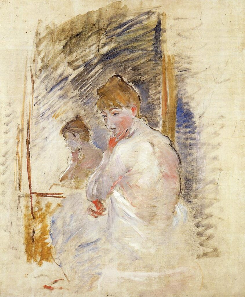 Getting out of Bed (1885) – Berthe Morisot Tablo