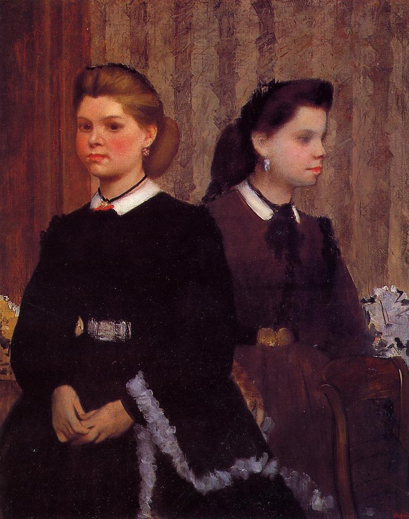 Giovanna and Giulia Bellelli (1865) - Edgar Degas Tablo
