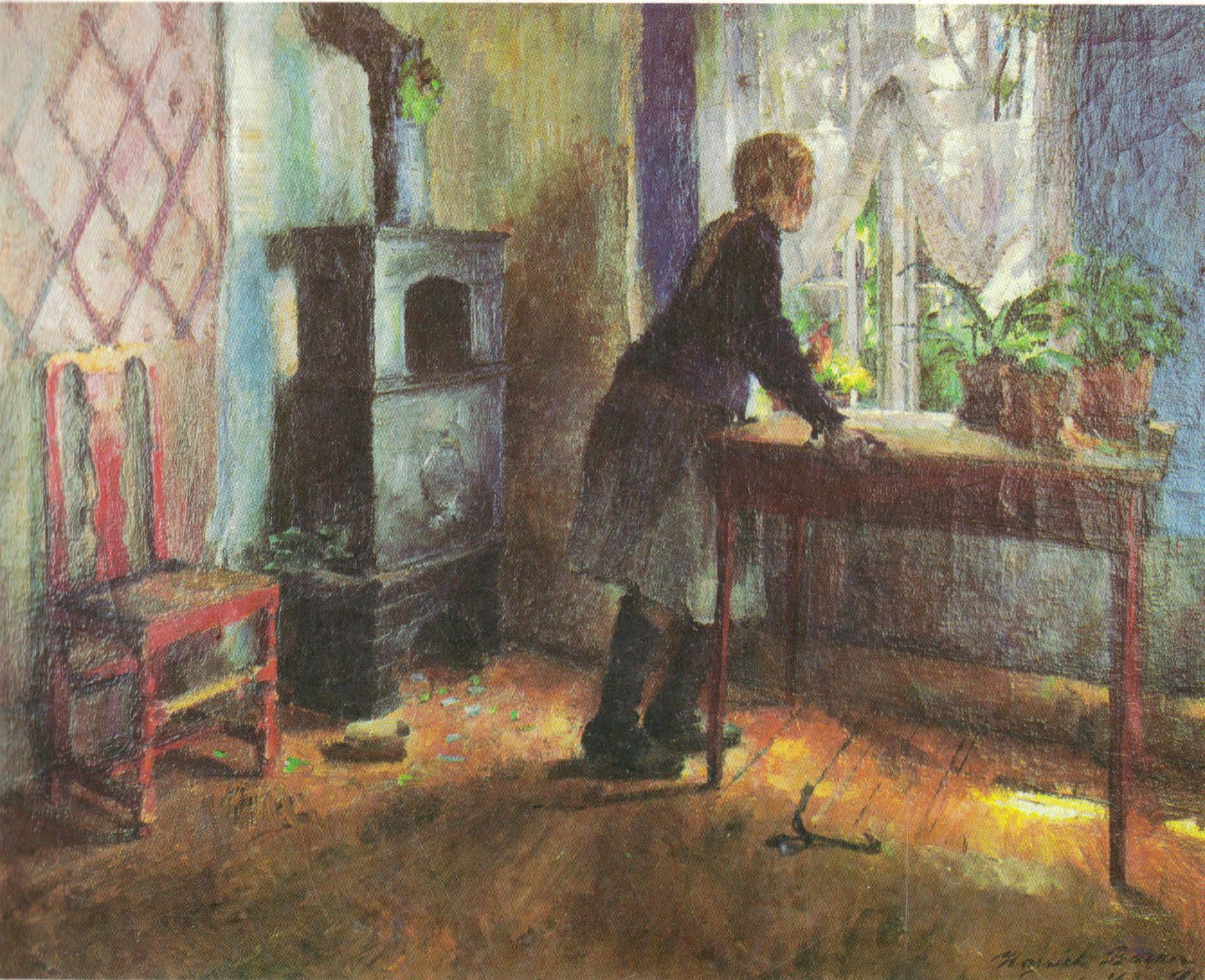 Girl by the Window (1891) - Harriet Backer Tablo