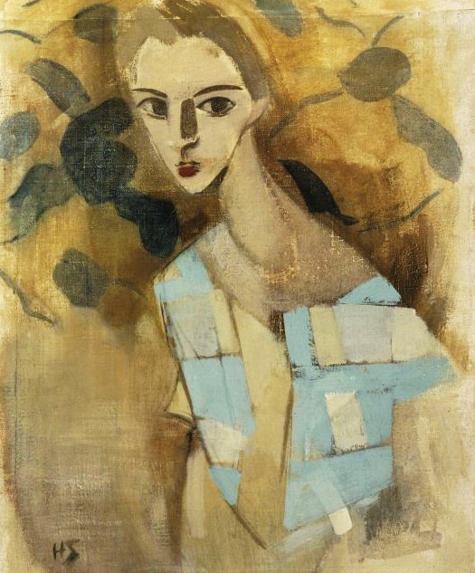 Girl from Eydtkuhnen II (1927) - Helene Schjerfbeck Tablo