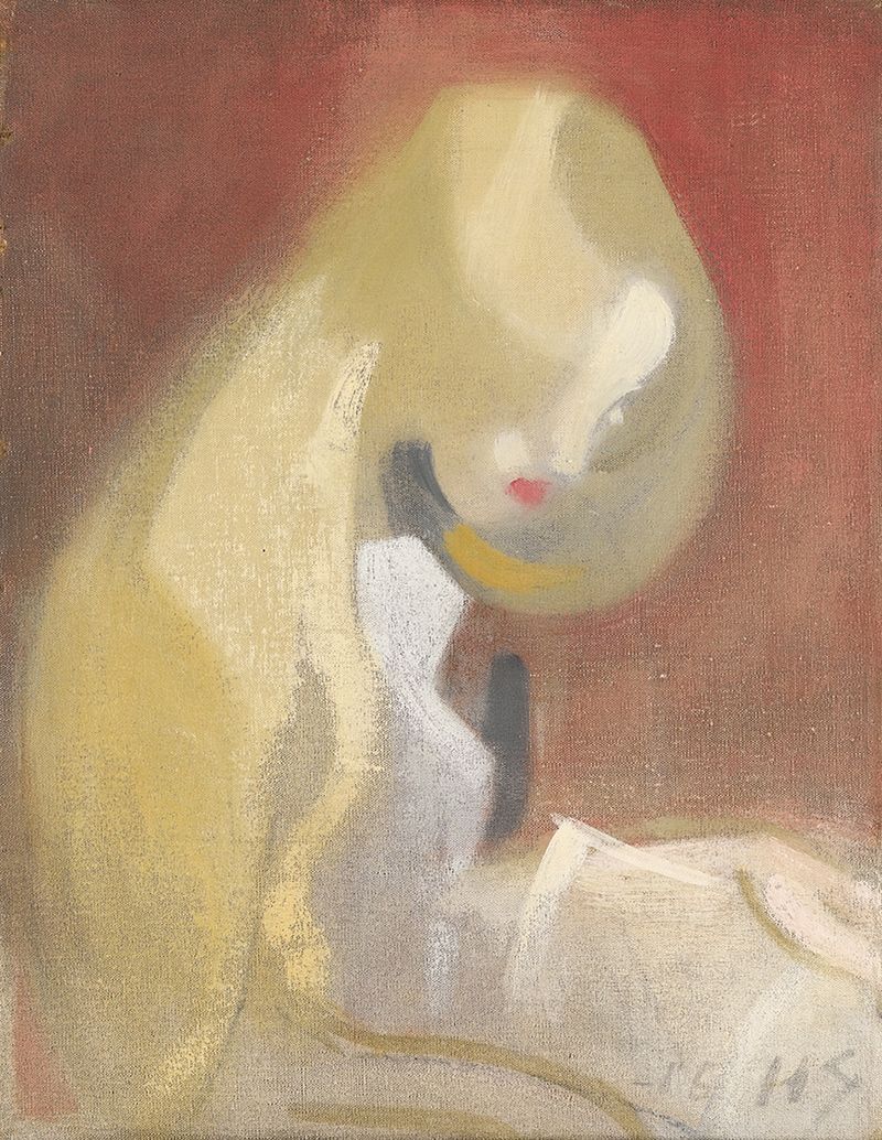 Girl with Blonde Hair (1916) - Helene Schjerfbeck Tablo