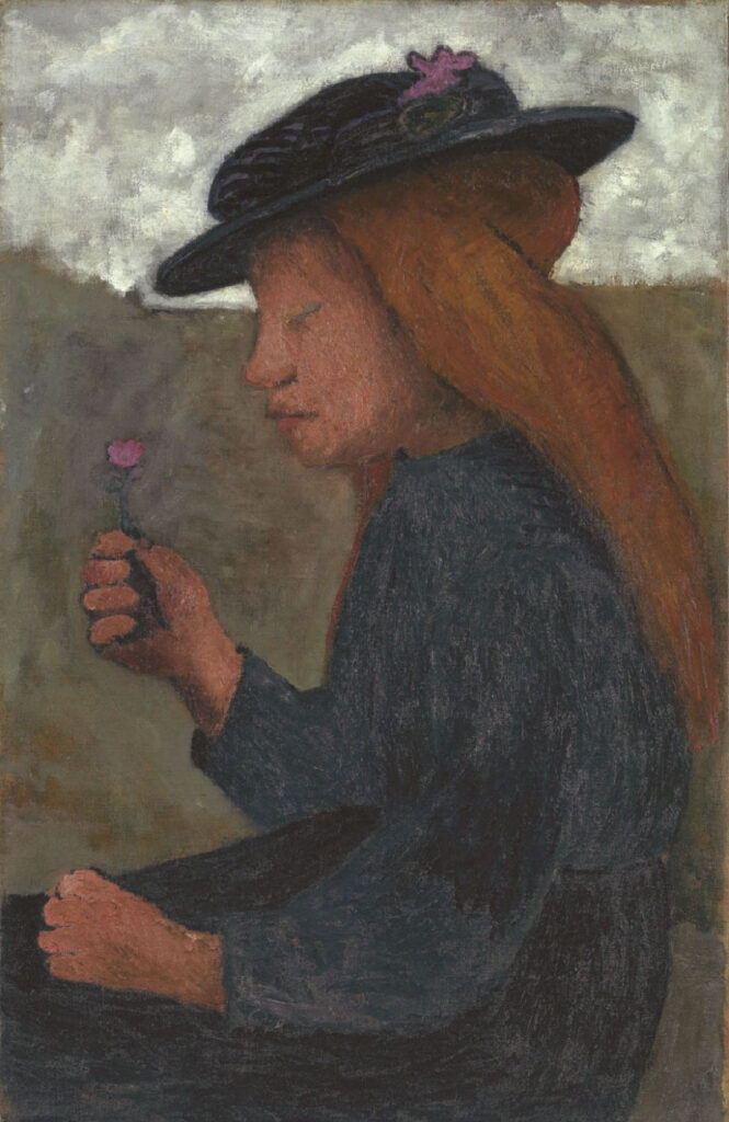 Girl with black hat (1903) - Paula Modersohn-Becker Tablo