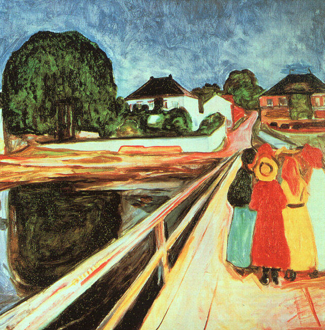 Girls on a Bridge (1899) - Edvard Munch Tablo