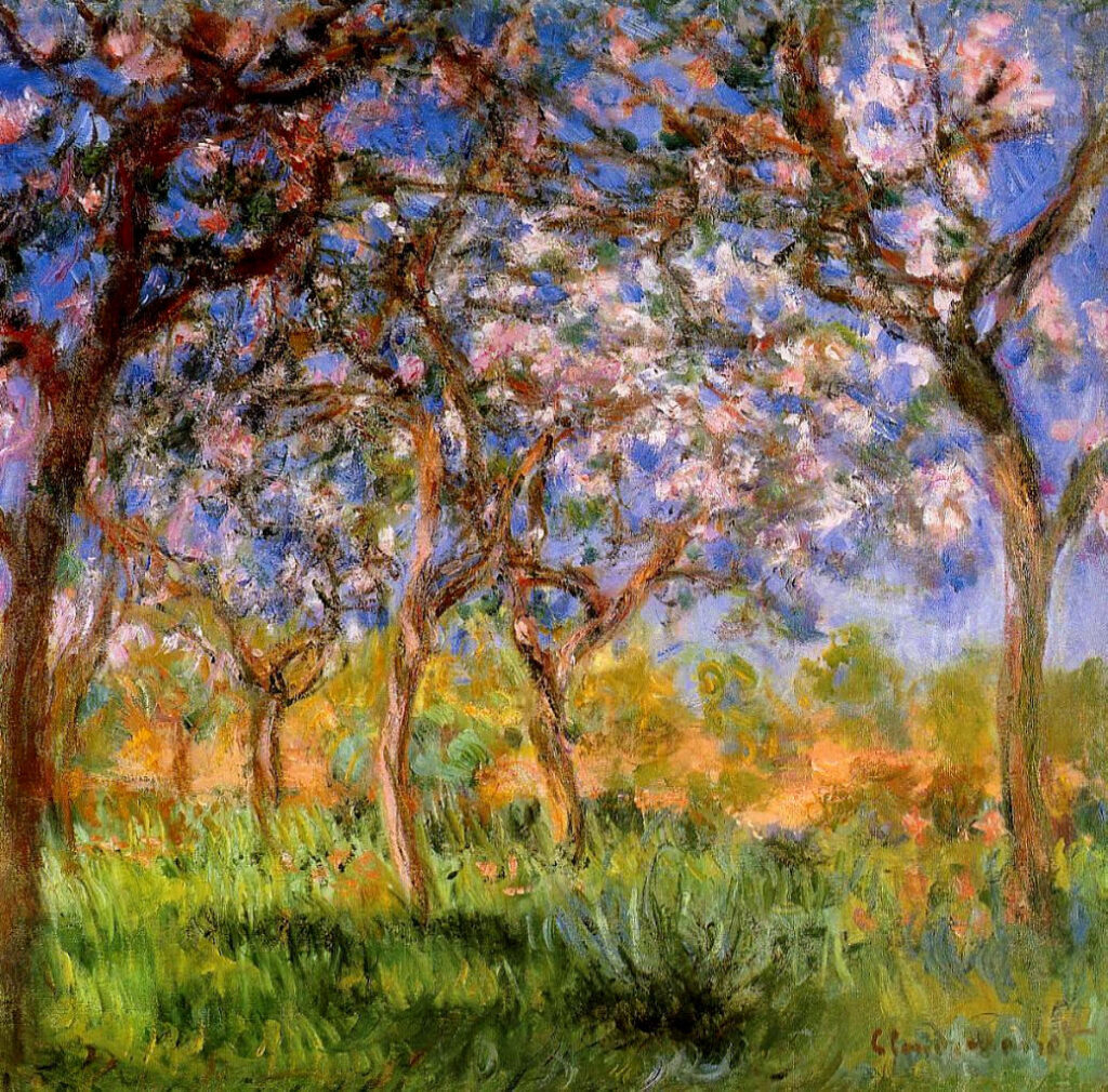 Giverny in Springtime (1899) - Claude Monet Tablo