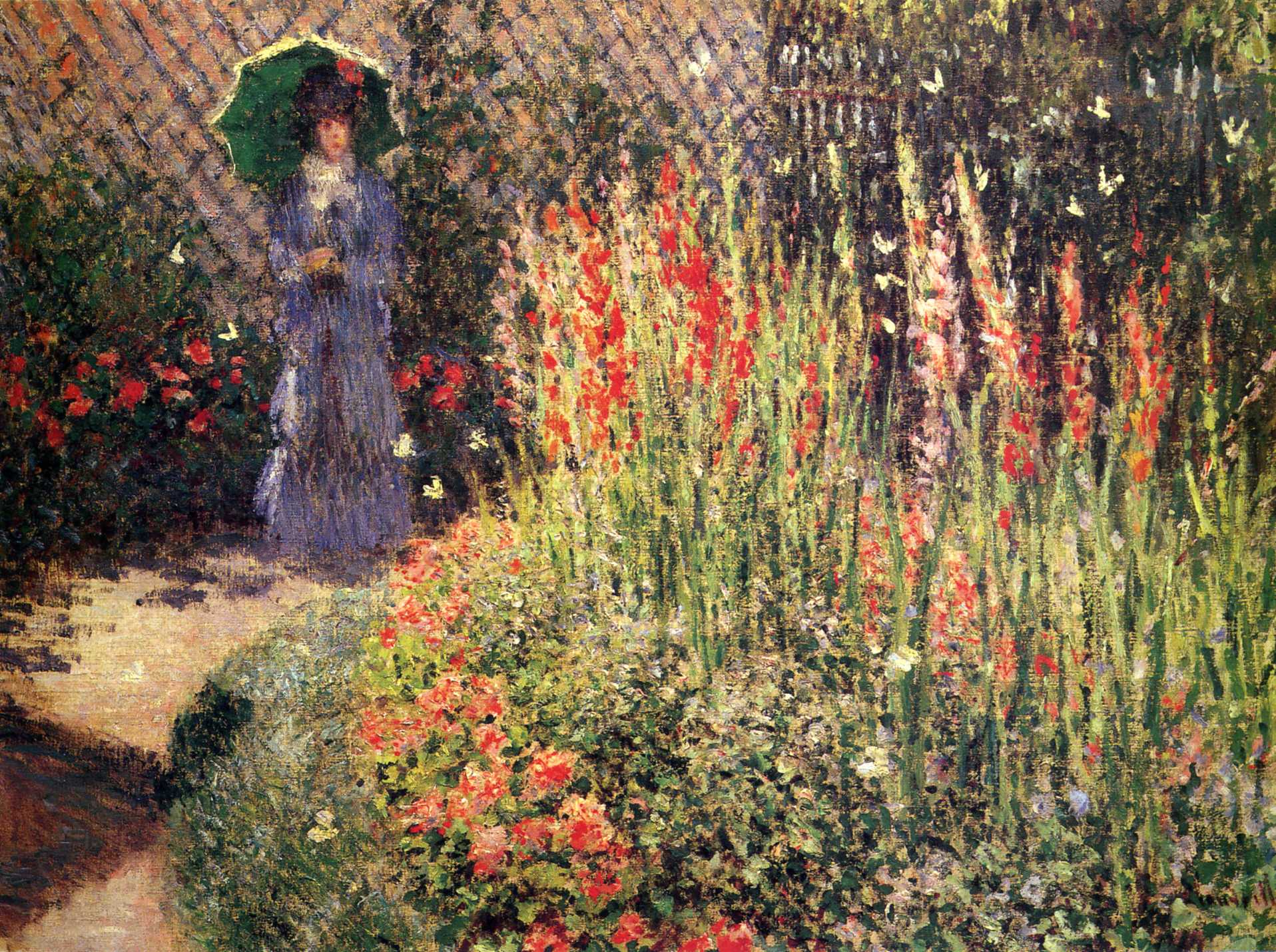 Gladioli (1876) - Claude Monet Tablo