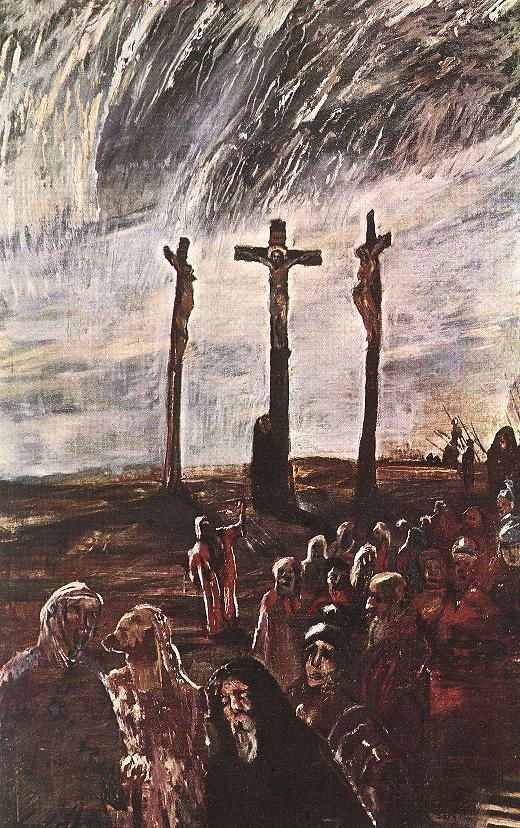 Golgotha (1912) - Lajos Gulácsy Tablo
