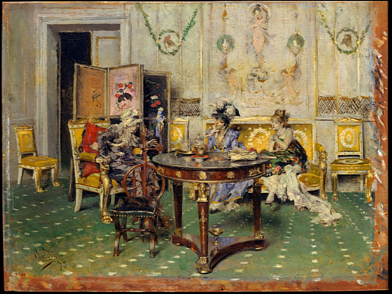 Gossip (1873) - Giovanni Boldini Tablo