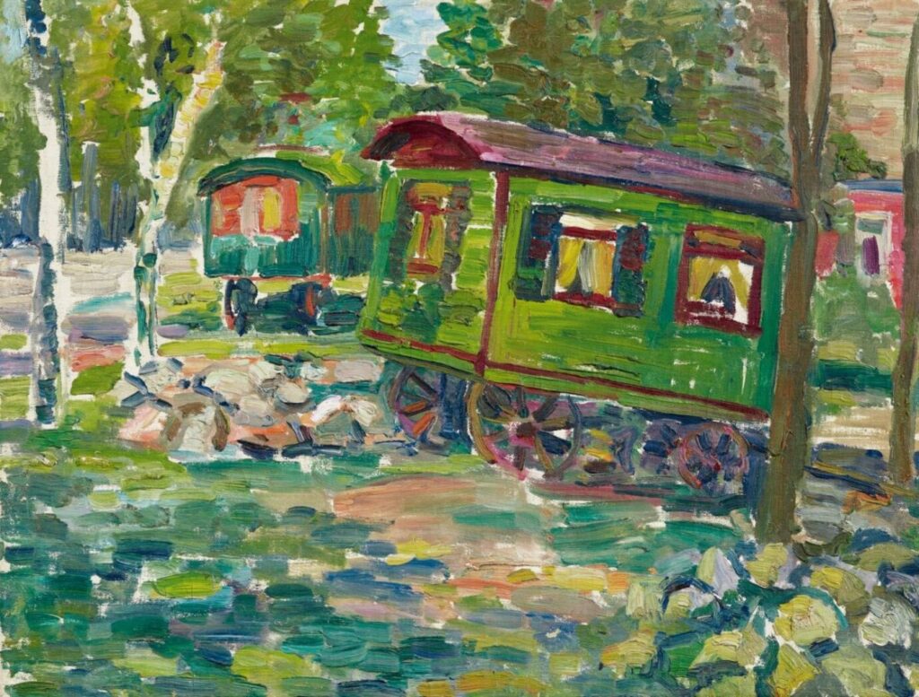 Grüne Wagen (1908) - Georg Tappert Tablo