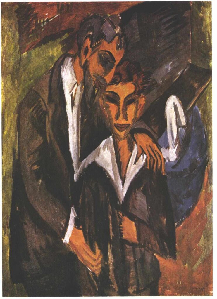 Graef and friend (1914) - Ernst Ludwig Kirchner Tablo