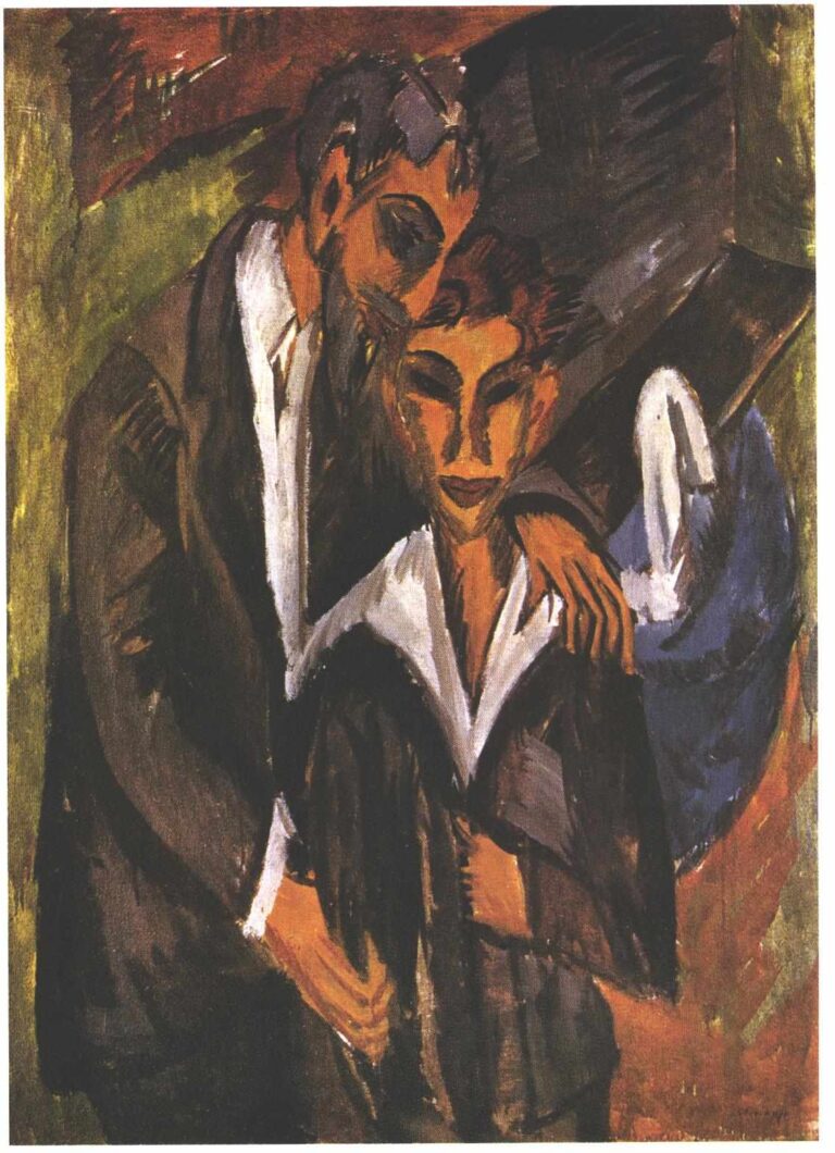 Graef and friend (1914) – Ernst Ludwig Kirchner Tablo
