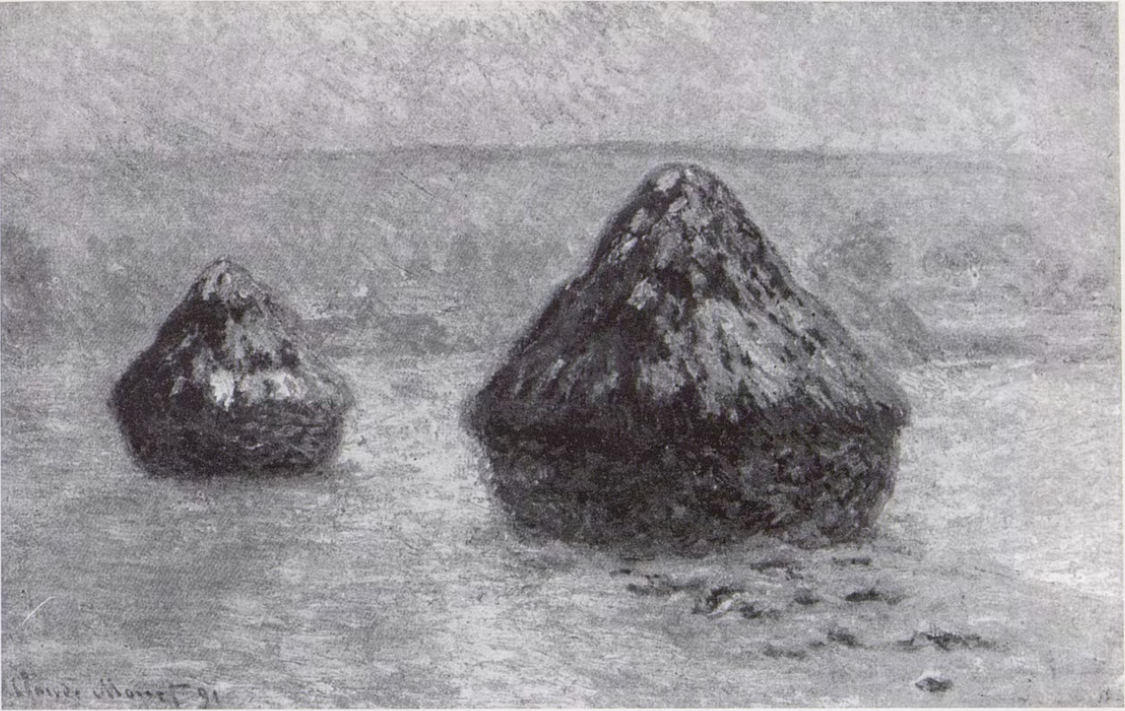 Grainstacks in the Winter (1891) - Claude Monet Tablo