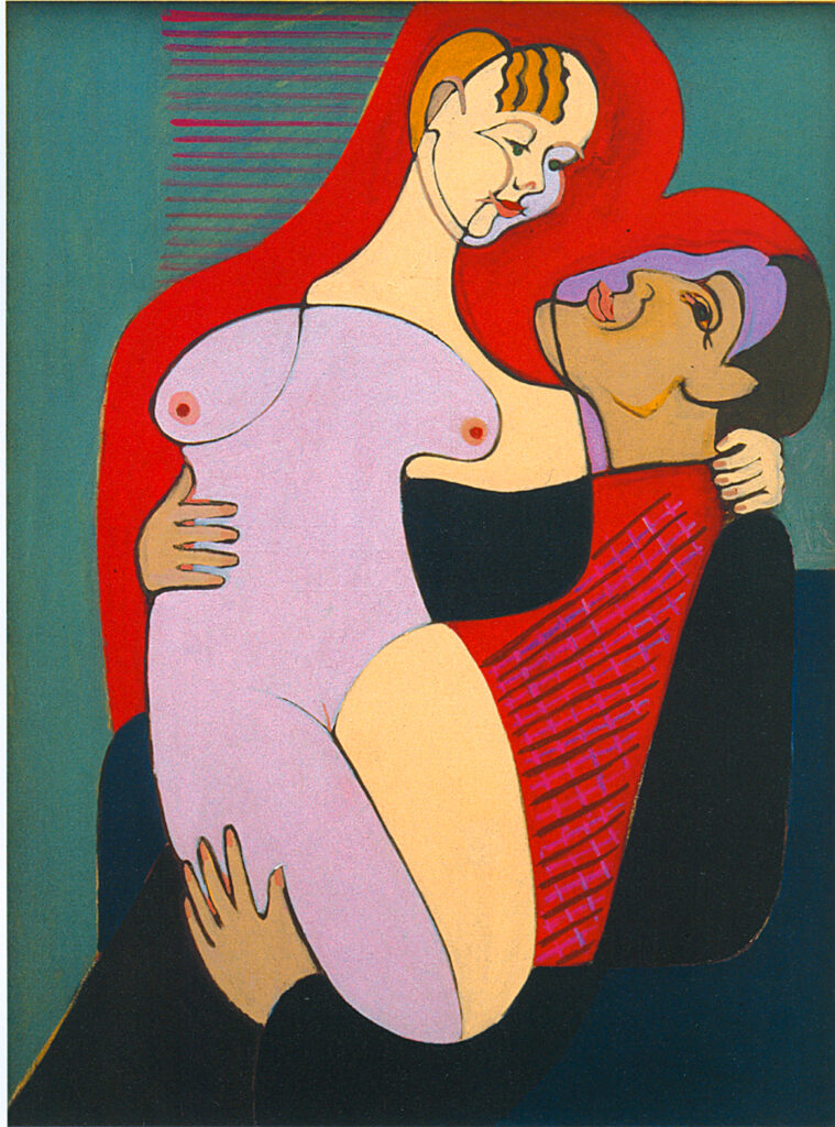 Great Lovers (Mr and Miss Hembus) (1930) - Ernst Ludwig Kirchner Tablo
