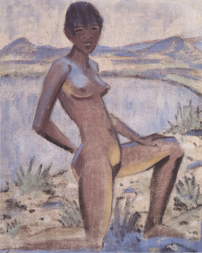 Große Kniende (1926) - Otto Mueller Tablo