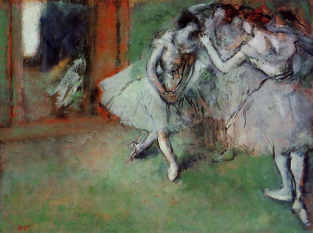 Group of Dancers (1900) - Edgar Degas Tablo