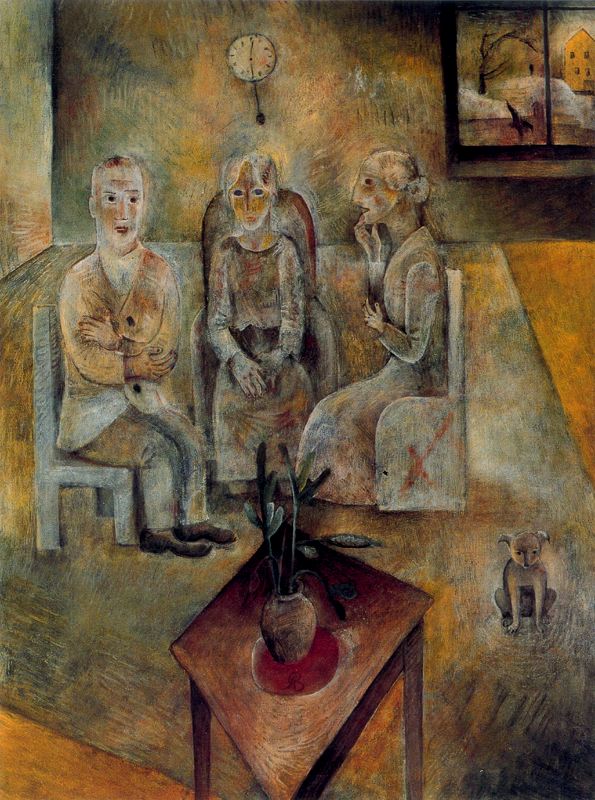 Group of Three - Albert Bloch Tablo