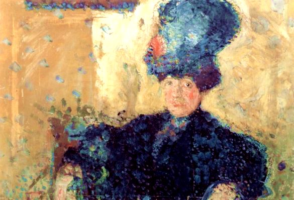 Half length portrait of Mathilde Schoenberg (1908) - Richard Gerstl Tablo