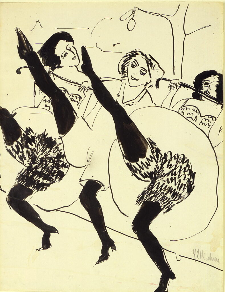 Hamburg Dancers (1910) - Ernst Ludwig Kirchner Tablo