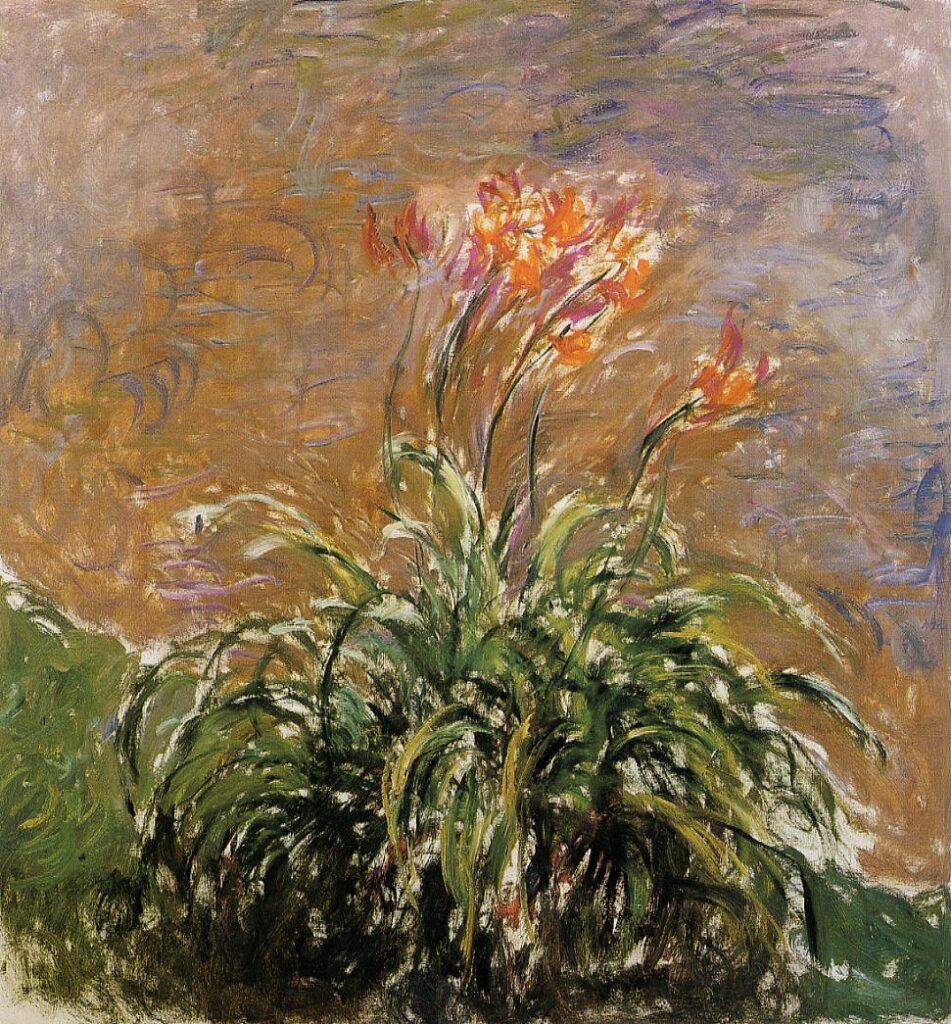 Hamerocallis (1914) – Claude Monet Tablo